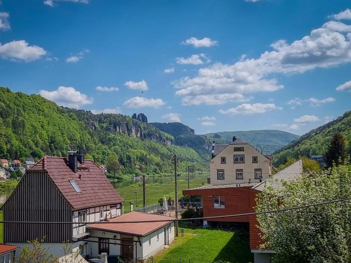 Ferienappartements Elbaussicht - Krippen Бад-Шандау Екстер'єр фото