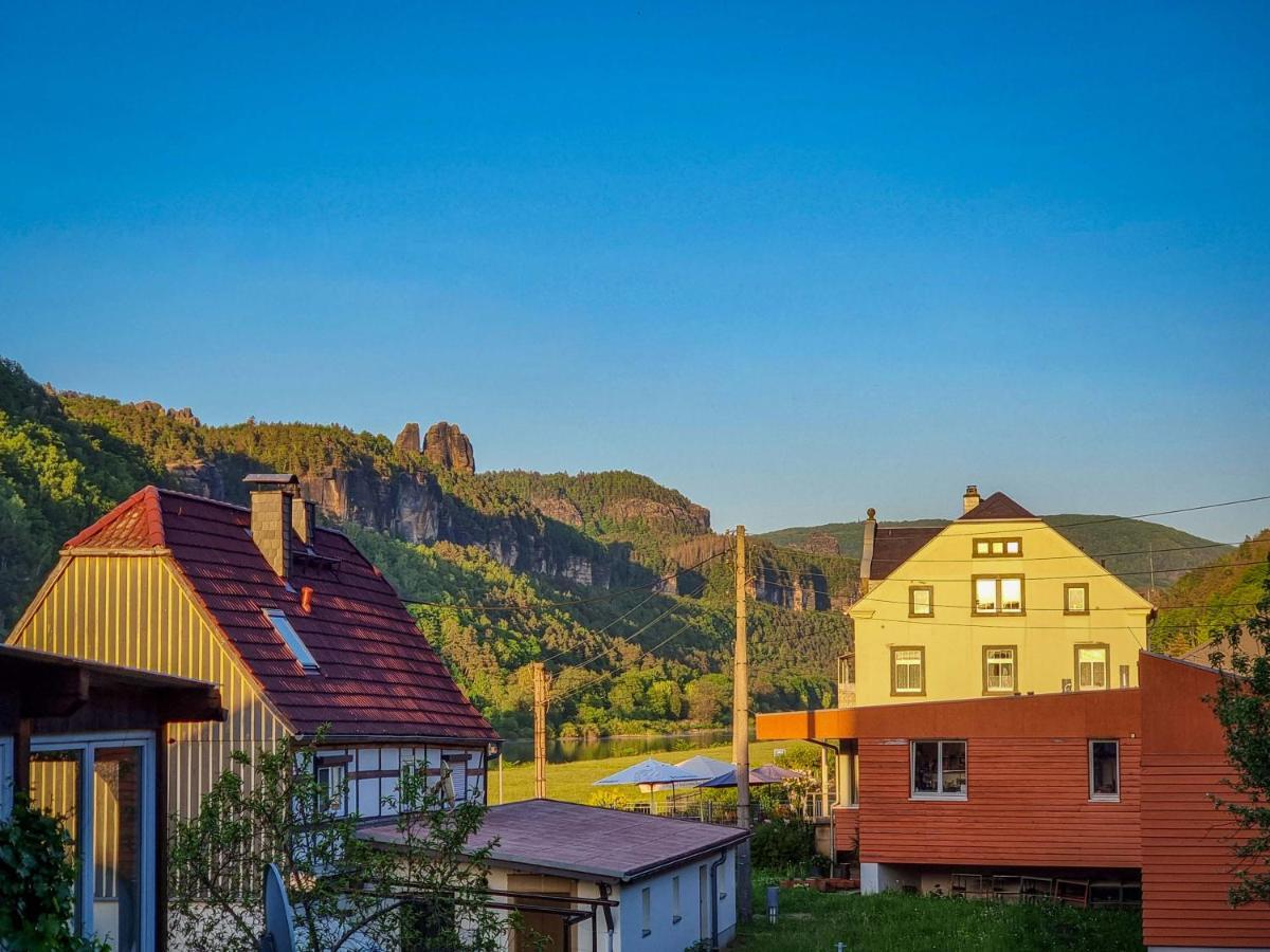 Ferienappartements Elbaussicht - Krippen Бад-Шандау Екстер'єр фото